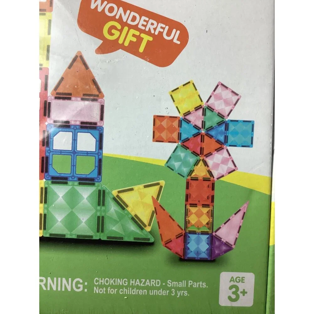 SyncFun 66-Piece Starshine Magnetic Tiles Building Set -Learning Toy*Ages 3+*NWB